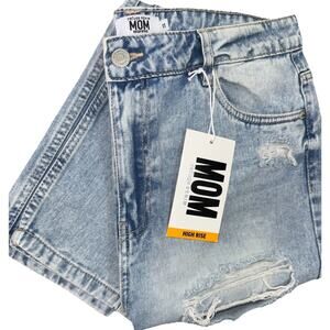 Refuge Denim Mom Jeans High Rise Ripped Distressed Women's Size 11 NWT